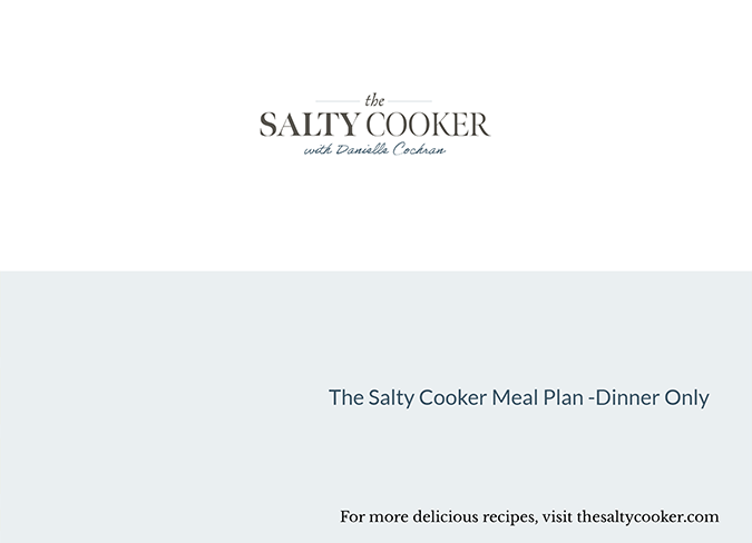 Meal plan Cover