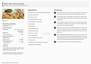 Meal plan marry me chicken risotto recipe